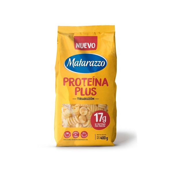 Fideos Tirabuzón Matarazzo Proteina Plus 400 grs #1