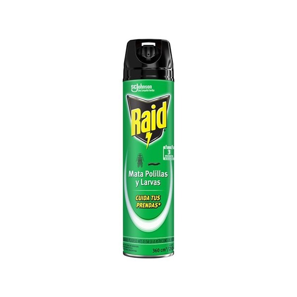 Insecticida Raid Antipolillas Aerosol 360 ml
