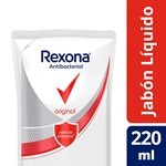 Jabón Líquido Rexona Antibacterial Original 220 Ml Repuesto #1