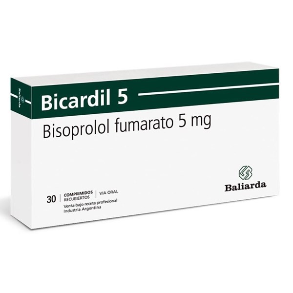 Bicardil 5 Mg | 30 Comprimidos | Bisoprolol fumarato #1