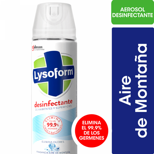 DESINFECTANTE AEROSOL LYSOFORM AIRE MONTANA 360ML