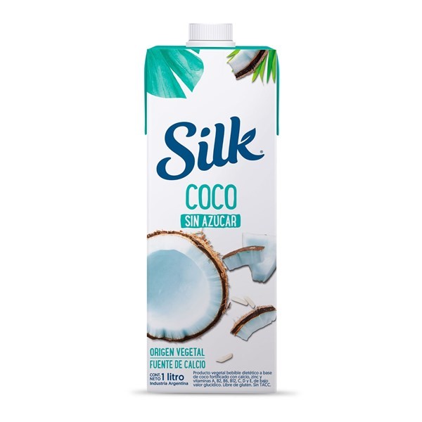 Leche De Almendras Silk De Coco Sin Azúcar Tetra 1 Lt. alt