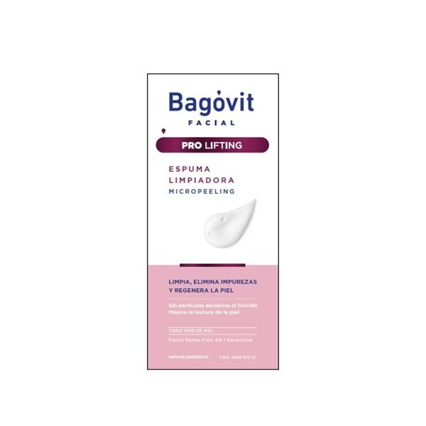 Espuma de Limpieza Facial Bagovit Pro Lifting Micro Exfoliante 100 ml alt
