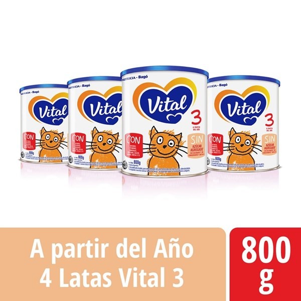Vital Pack Leche Infantil Nutri Plus 3 (4 Latas de 800 grs) #1