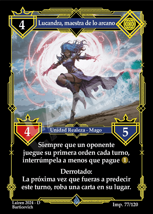 77 Lucandra, Maestra De Lo Arcano Foil - Coste 4
