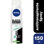 Desodorante Antitranspirante Femenino Nivea Black & White Fresh Sin Siliconas 150 ml. #1