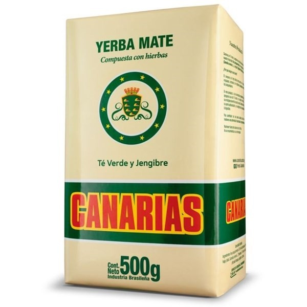 Yerba Canarias compuesta Té Verde y Jengibre | 500 gs #1