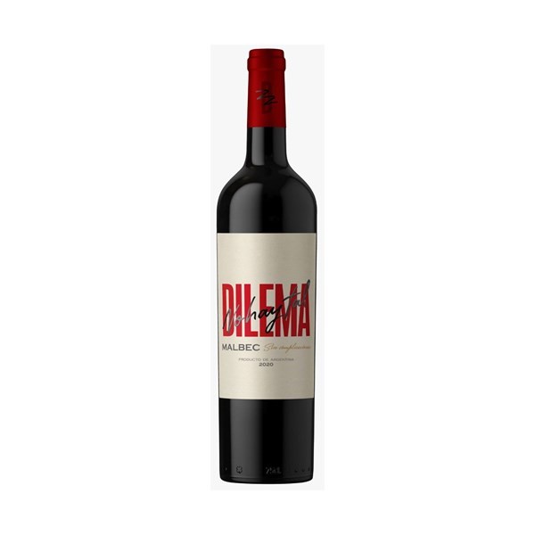 Vino Tinto Dilema Malbec en Botella 750 cc. #1