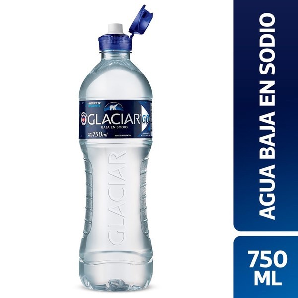 Agua Baja En Sodio Glaciar Con Pica Deportivo 750 Ml