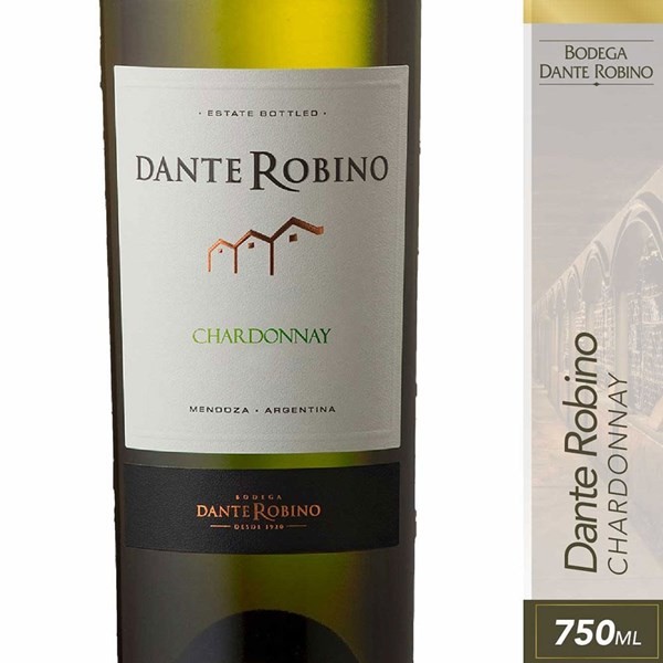 Vino Blanco Chardonay Dante Robino 750 cc #1