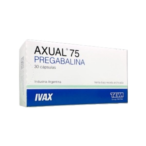 Teva Axual Pregabalina 75 Mg x 30 Cáps #1