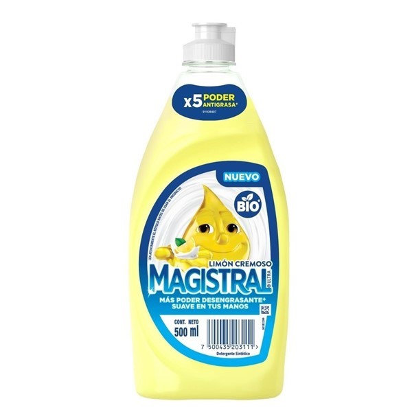 Detergente Magistral Bio Limón Cremoso x 500 ml #1