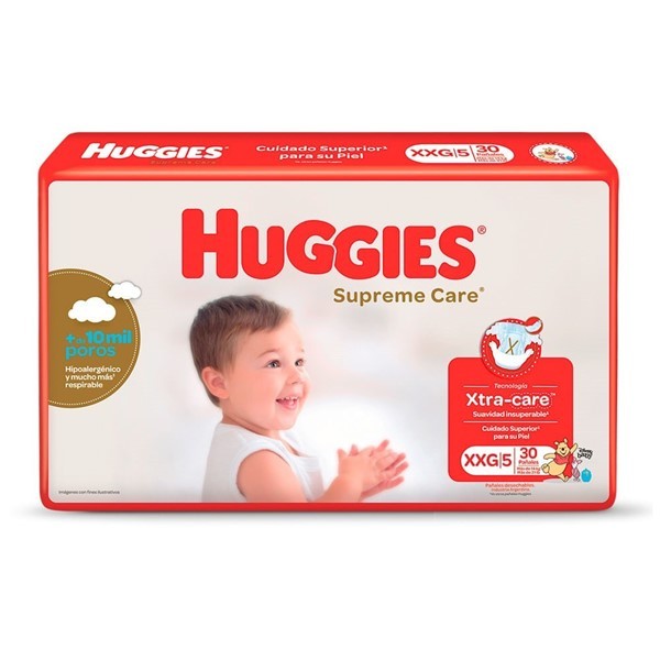 Huggies Pañales Supreme Care Xxg (30 Unidades) alt