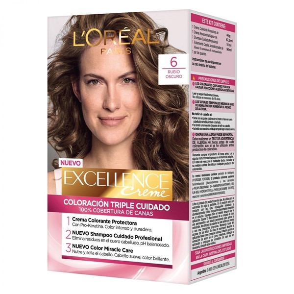 Excellence Kit Coloracion 6 Rubio Oscuro alt