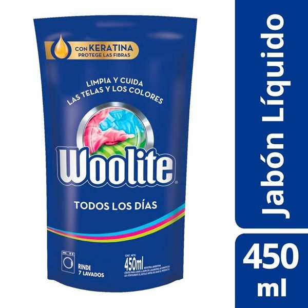 Detergente Woolite Ropa Fina Para Máquina 450 Ml