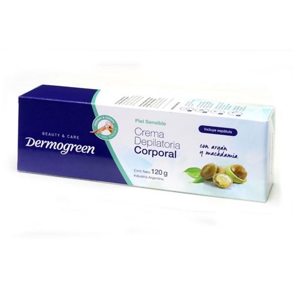 Dermogreen Crema Depilatoria Corporal Piel Sensible Argan 120 ml #1