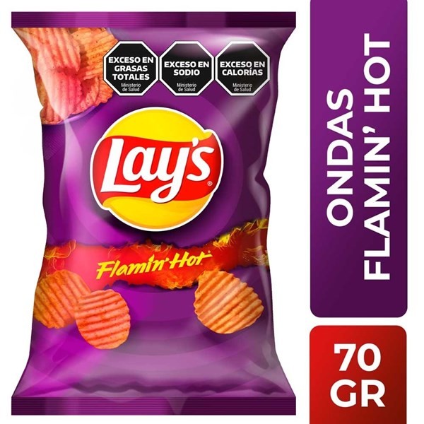 Papas Fritas Lays Ondas 70 Xg #1