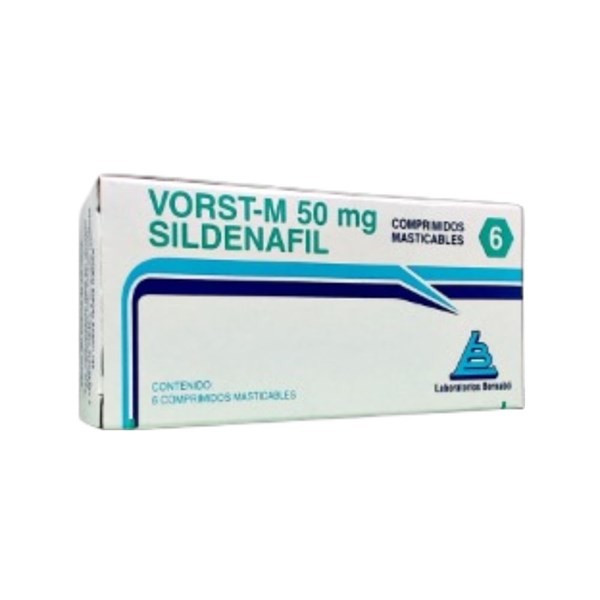 Bernabo Vorst-M 50 Mg Sildenafil x 6 Comp Ranurados Masticables #1