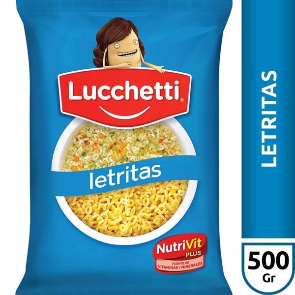 Fideos Letritas Lucchetti 500 G. #1