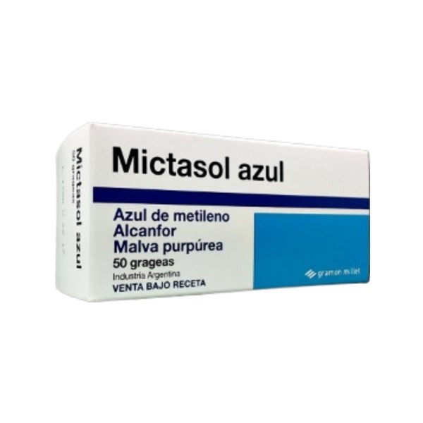 Gramon Mictasol Azul Azul de Metileno + Asoc. x 50 Grageas #1