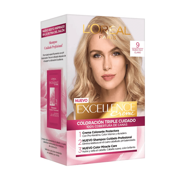 Excellence Kit Coloracion 9 Rubio Muy Claro