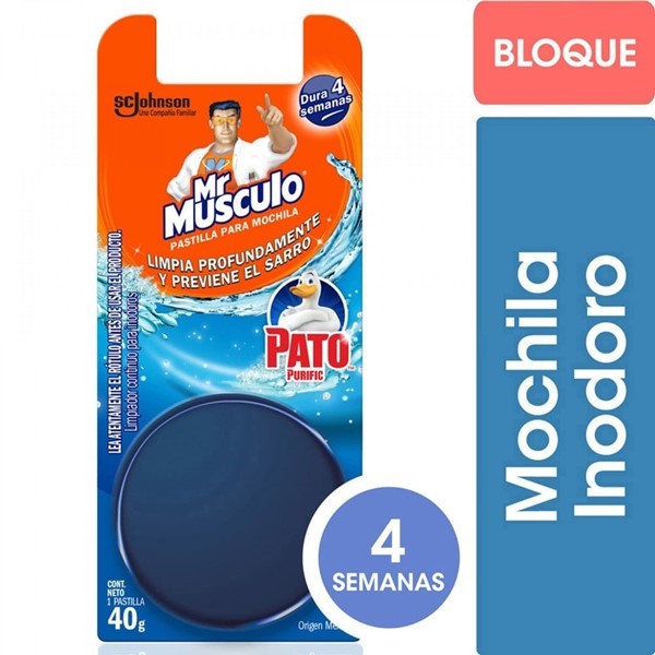 Pato Bloque Para Mochila De Inodoro Mr. Músculo X1u #1