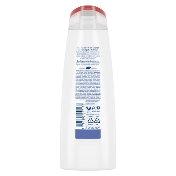 Shampoo Dove Regeneración Extrema x 400 ml alt