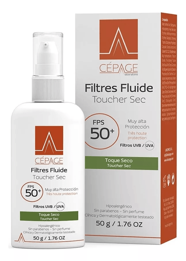 Cepage Protector Solar Fps 50 filtres Fluido Toque Seco 50 g