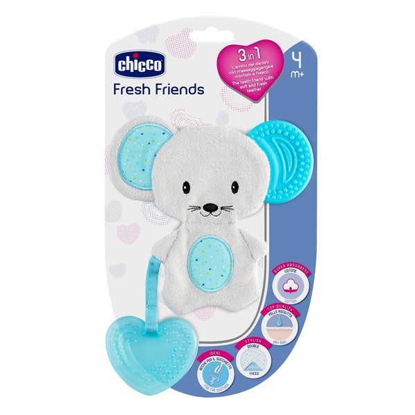 Chicco Muñeco 3 en 1 mordillo Fresh Friends Celeste #1