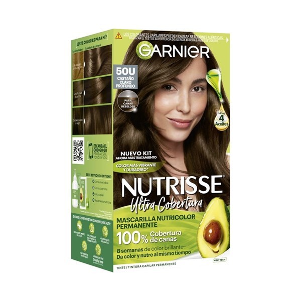 Nutrisse Kit Tintura Ultra Cobertura Tono 50 Castaño Claro Profundo Color 50 Castano Claro Profundo alt