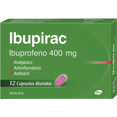 Pfizer Ibupirac Capsula Blanda 400 Mg Caps.blandas X 12 #1