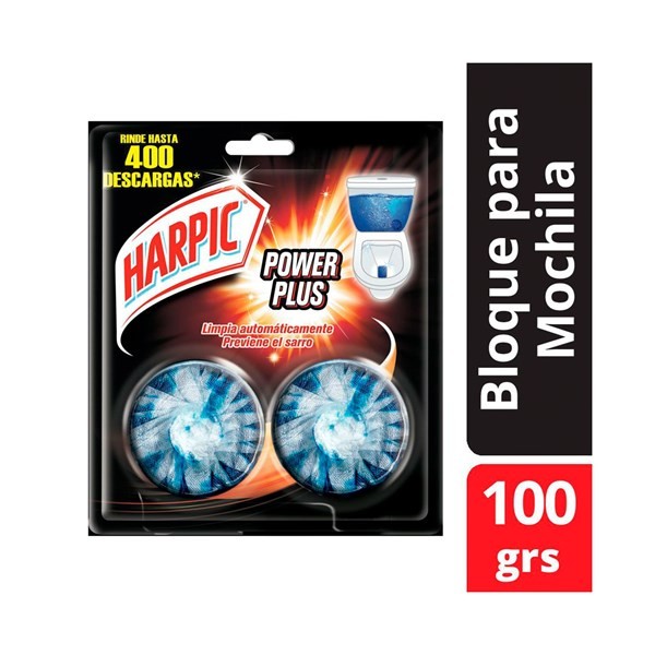Bloque Para Mochila de Inodoro Harpic Power Plus x 2 uni