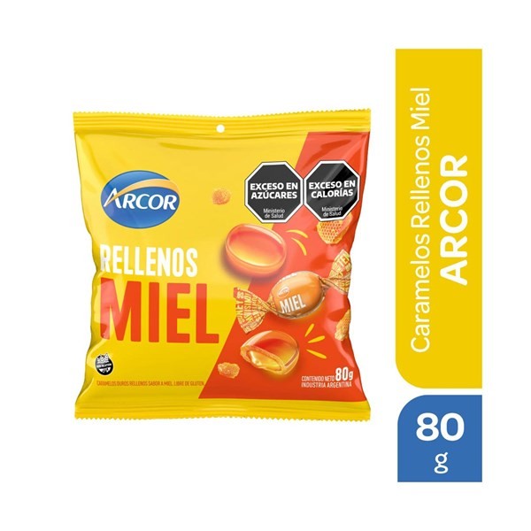 Caramelos Arcor Rellenos de Miel 80 grs #1