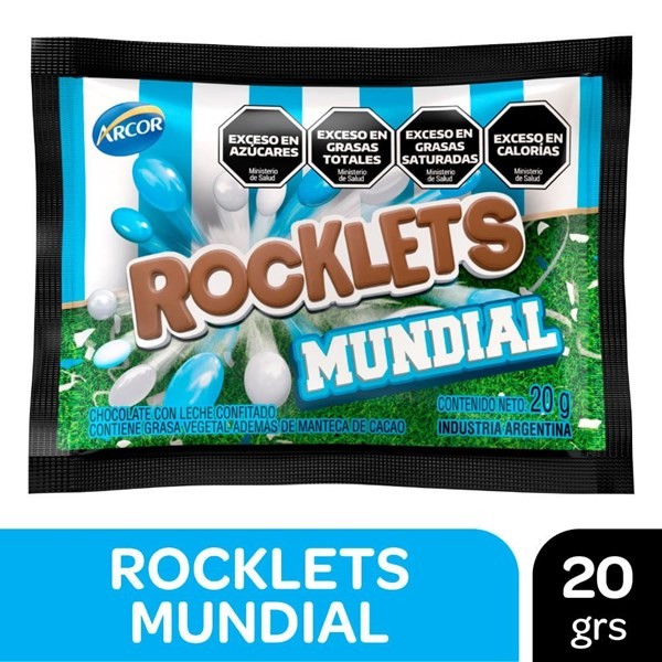 Confites de Chocolate Rocklets Mundial 20 g #1