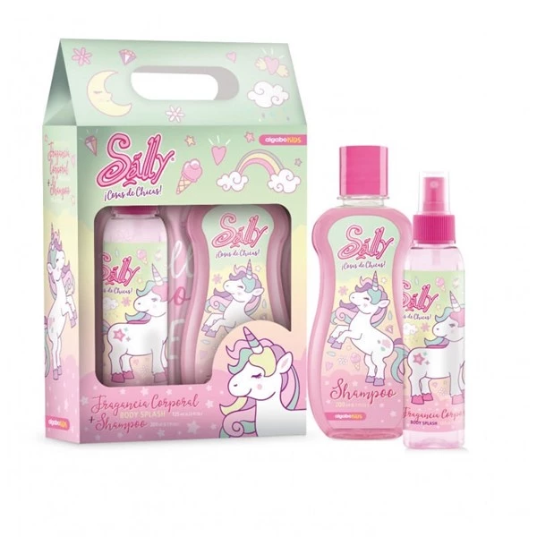 Sally Unicornio Set Valija (Body Splash 125ml + Shampoo 200ml)