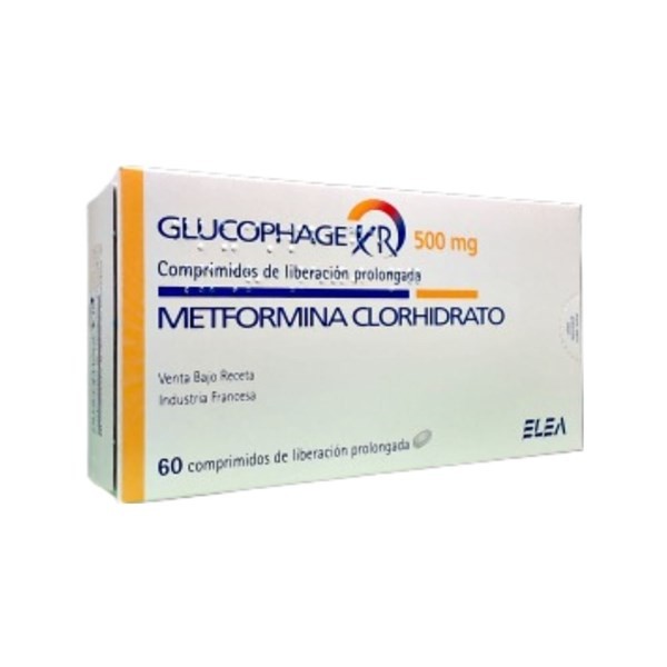 Elea Glucophage Xr Lp 500 Mg Metformina x 60 Comp #1