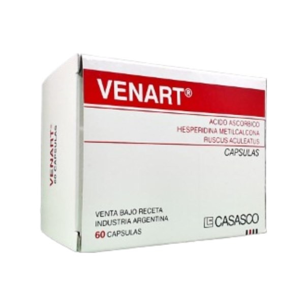 Casasco Venart Ruscogenina + Hesperidina + Asoc x 60 Cáps #1