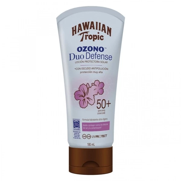 Hawaian Tropic Loción Protectora Solar Azono Duo Defense Fps 50 180 Ml