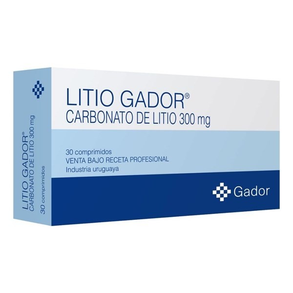 Litio Gador 300 mg | 30 comprimidos | Litio #1