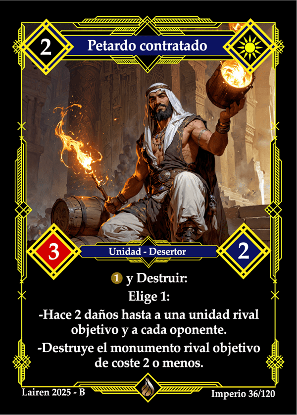 036 Petardo Contratado Precon Enano/Desertor - Coste 2