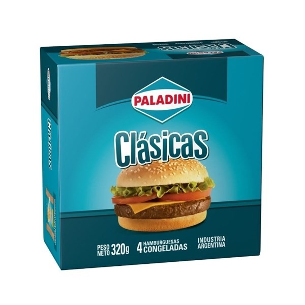 Hamburguesa Paladini Cong 4 un