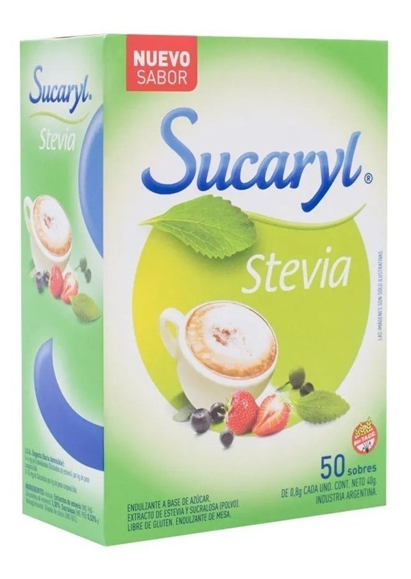 Sucaryl Edulcorante Stevia Por 50 Sobres #1