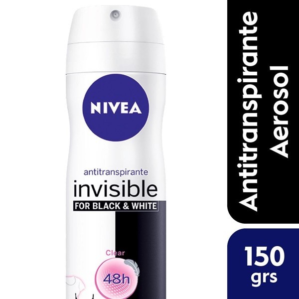 Desodorante Femenino Antitranspirante Nivea Black & White 150 Ml #1