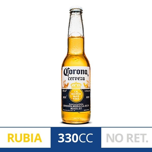 Cerveza Rubia Corona 330 Ml Porrón Descartable #1