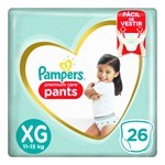PAÑALES PAMPERS PREMIUM CARE PANTS TALLE XG X26U #1