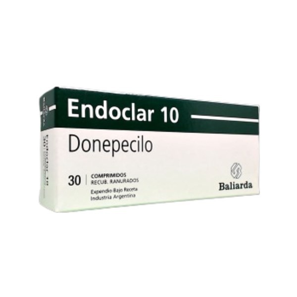 Baliarda Endoclar 10 Mg Donepecilo x 30 Comp Recubiertos Ranurados #1