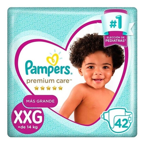Pampers Pañales Premium Care Extra Extra Grande X42 Unidades #1