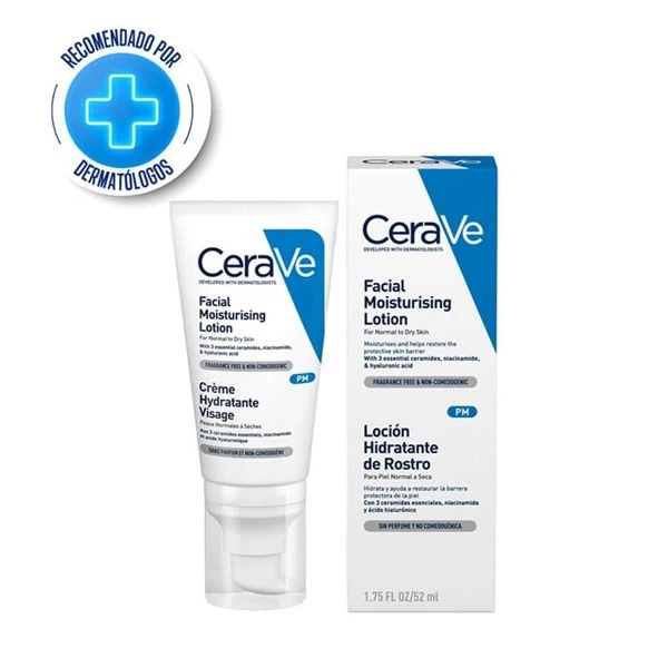 Cerave Loción Hidratante Para Rostro 52 ml