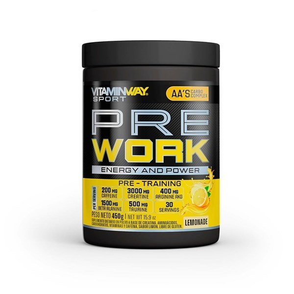 Vitamin Way Pre Work Sabor Lemonade 450 g