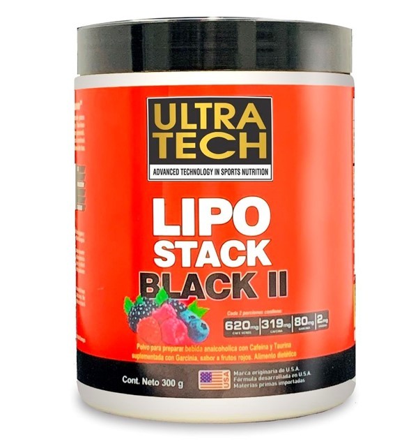 Suplemento Dietario Ultra Tech Lipo Stack Black x 300 g